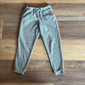 Olivia Kay Olive Waffle Knit Joggers - Size Large (10/12)